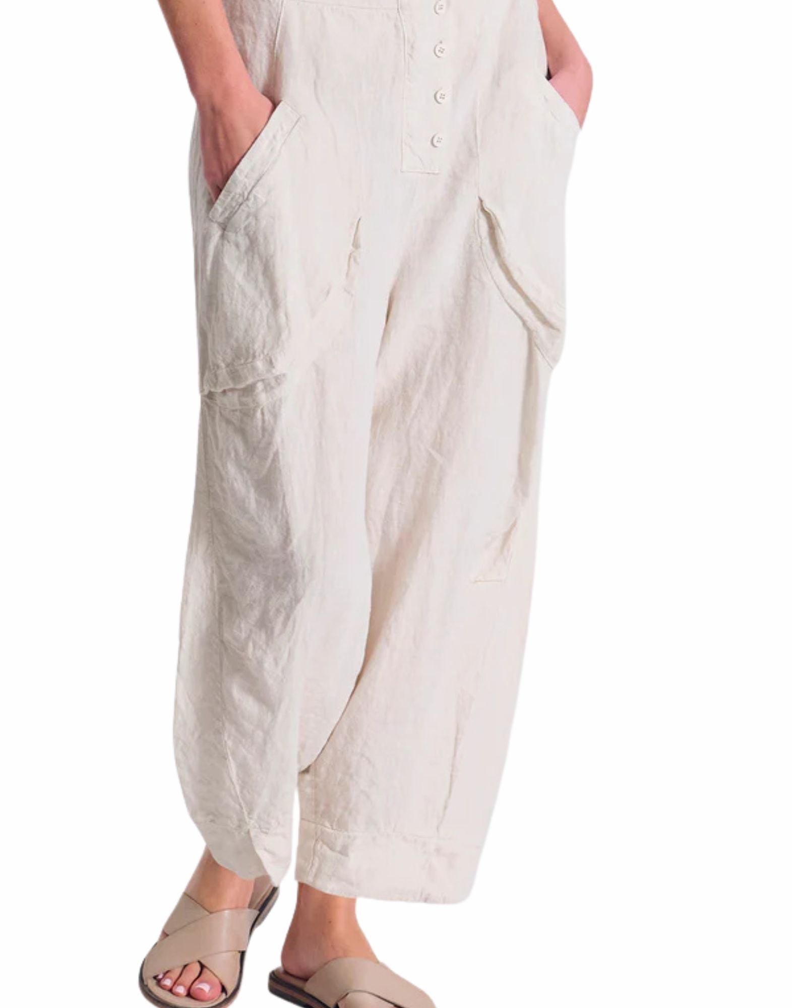 Women’s Wide-Leg Linen Trousers