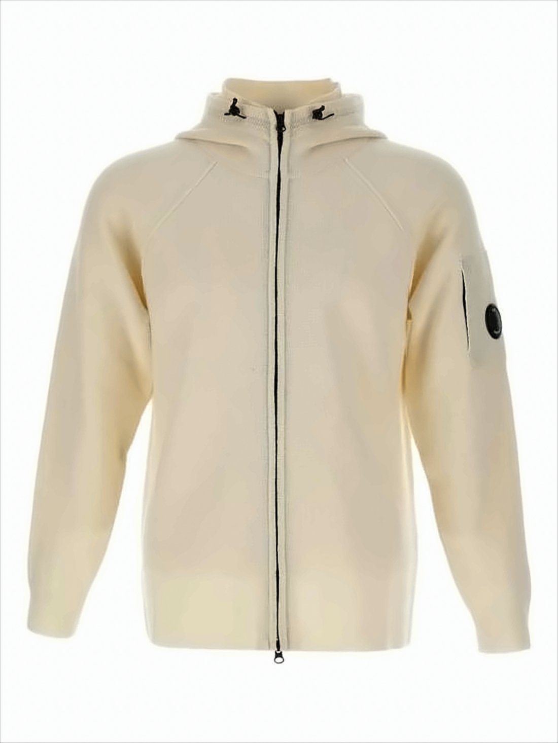 GRS Full-Zip Hooded Sweater in Soft Wool Blend