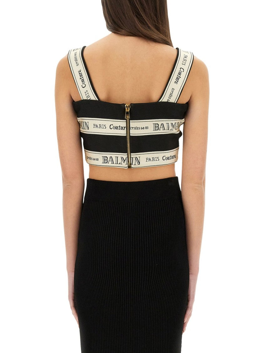 Cropped Top With Wide Straps