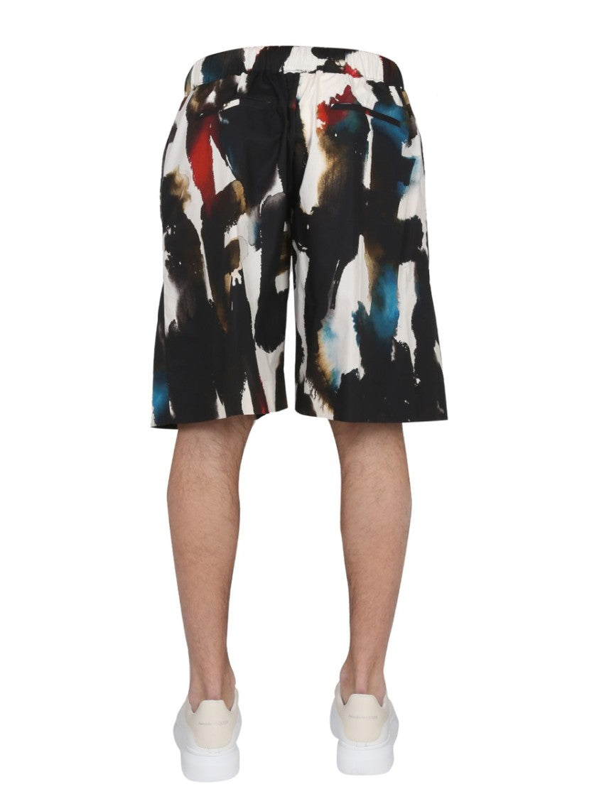 Bermuda With Logo Print