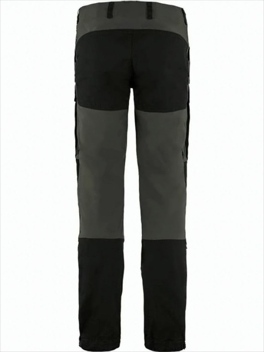 Two-Tone Straight Fit Pants With Functional Pockets