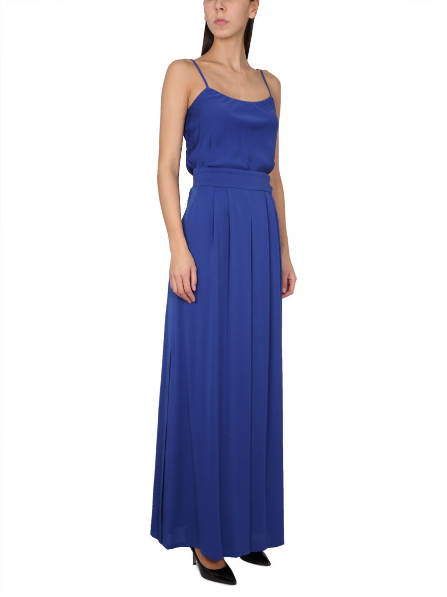 Silk Charmeuse Tuxedo Top with Epaulettes