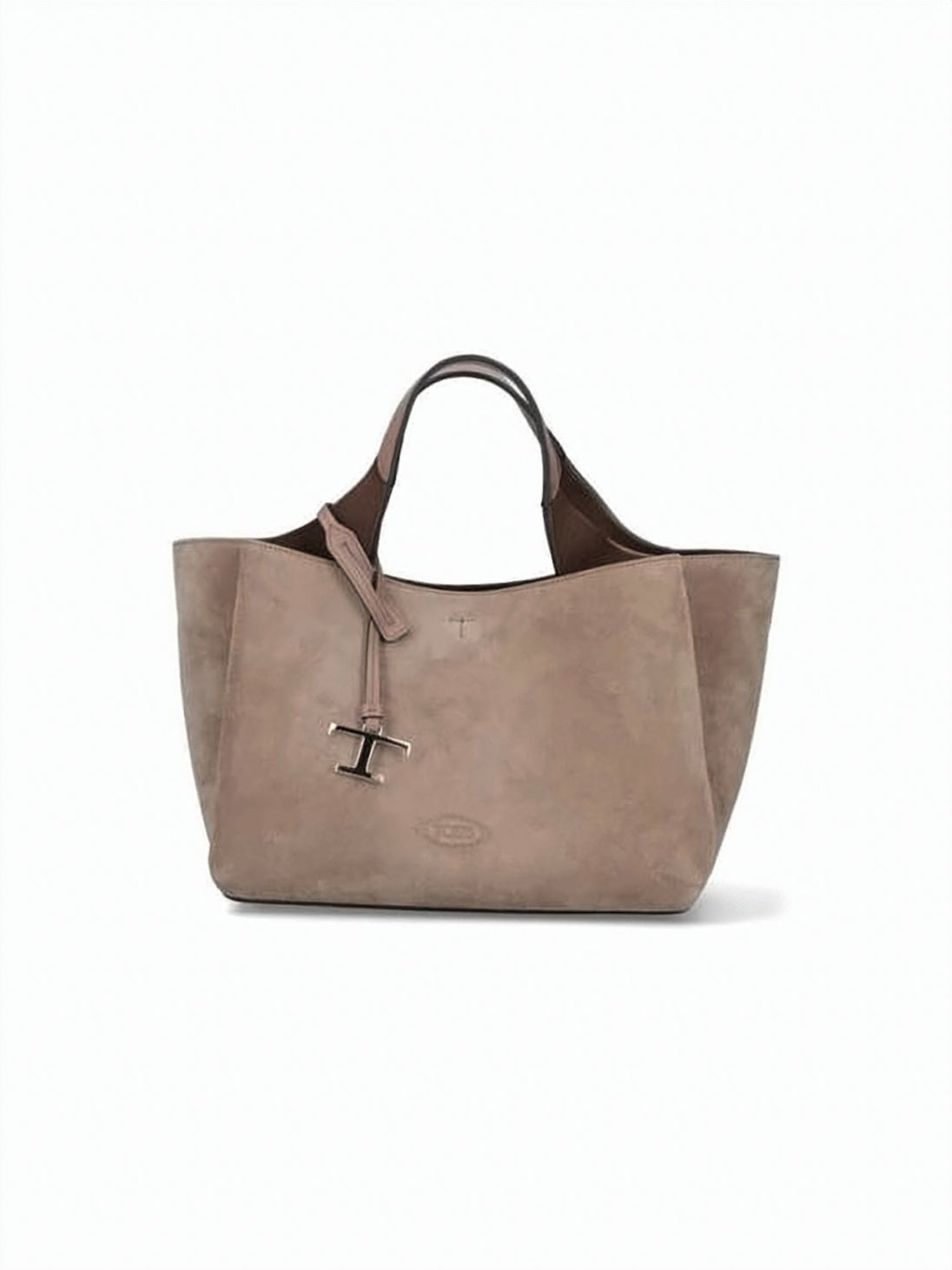 Mini Tote Bag with Suede Finish