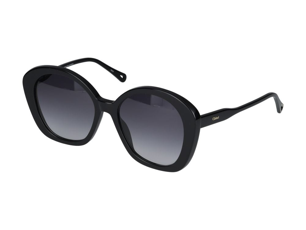 Sunglasses Chloé CH0081S 005 black black blue 55/18/140