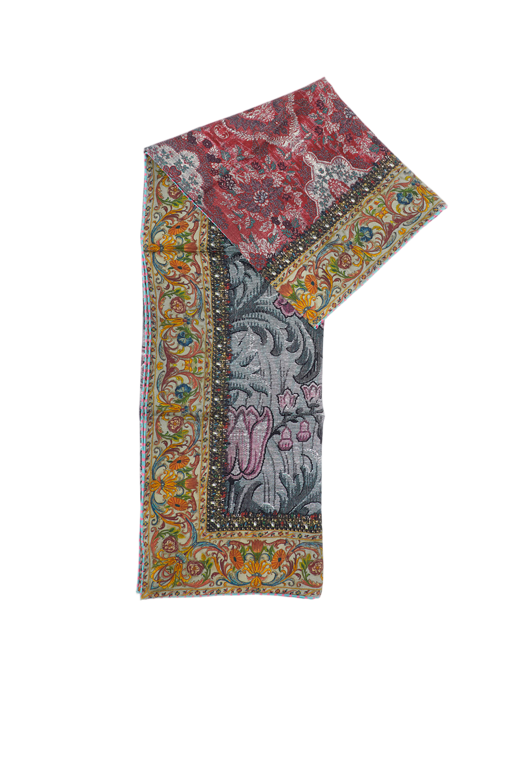 Artistic Multicoloured Scarf with Vibrant Hues
