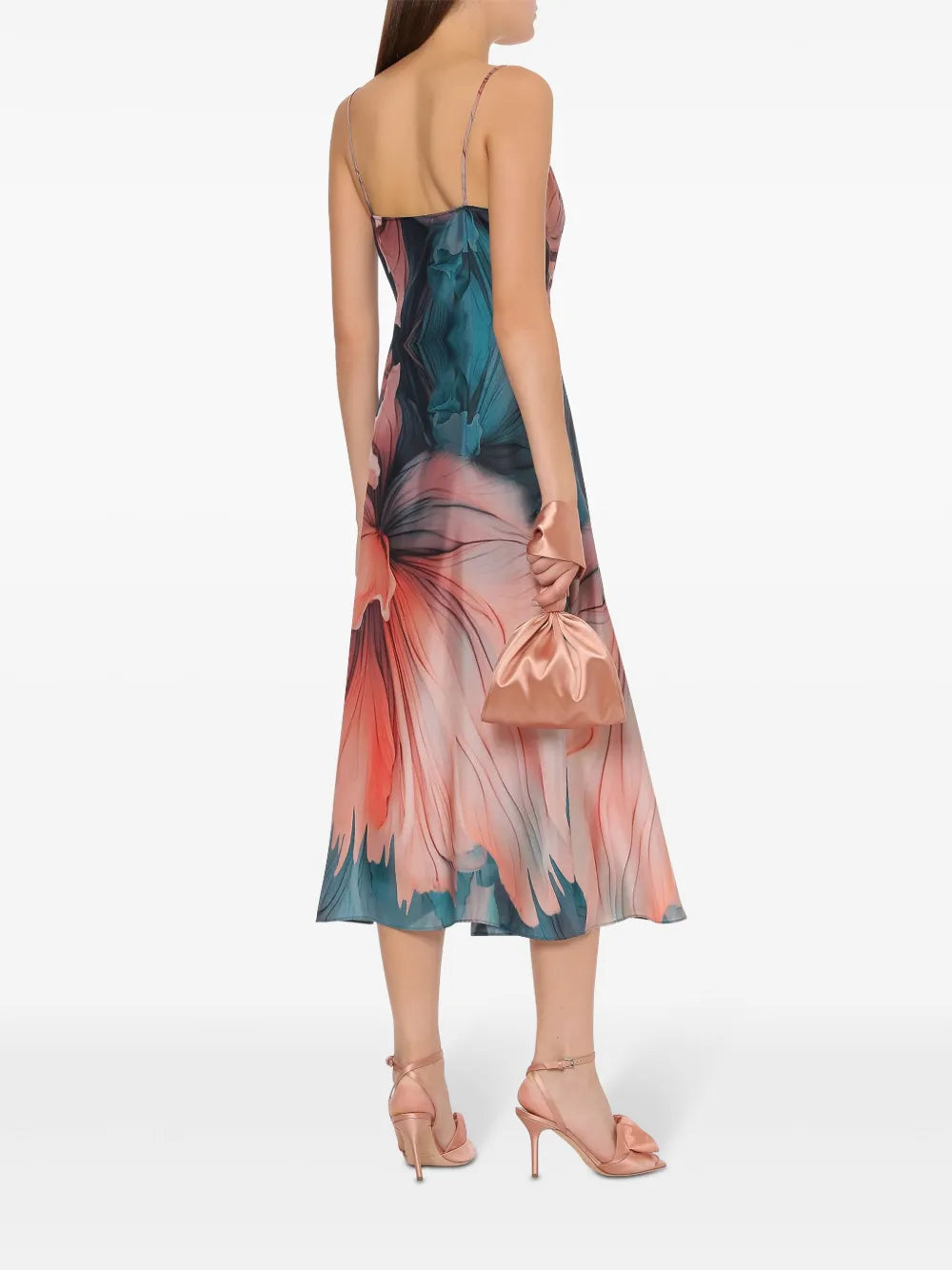 Refined Flowing Dress with Draping