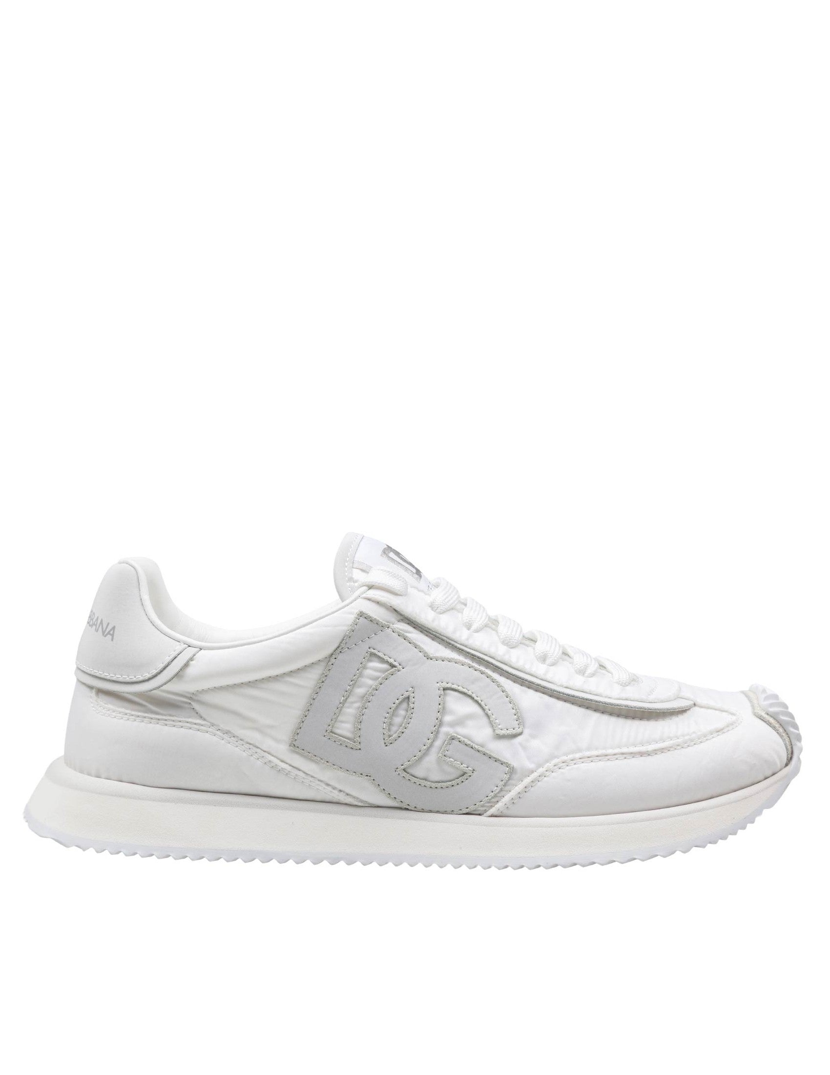 Cushion Sneaker In Mixed Materials Color White