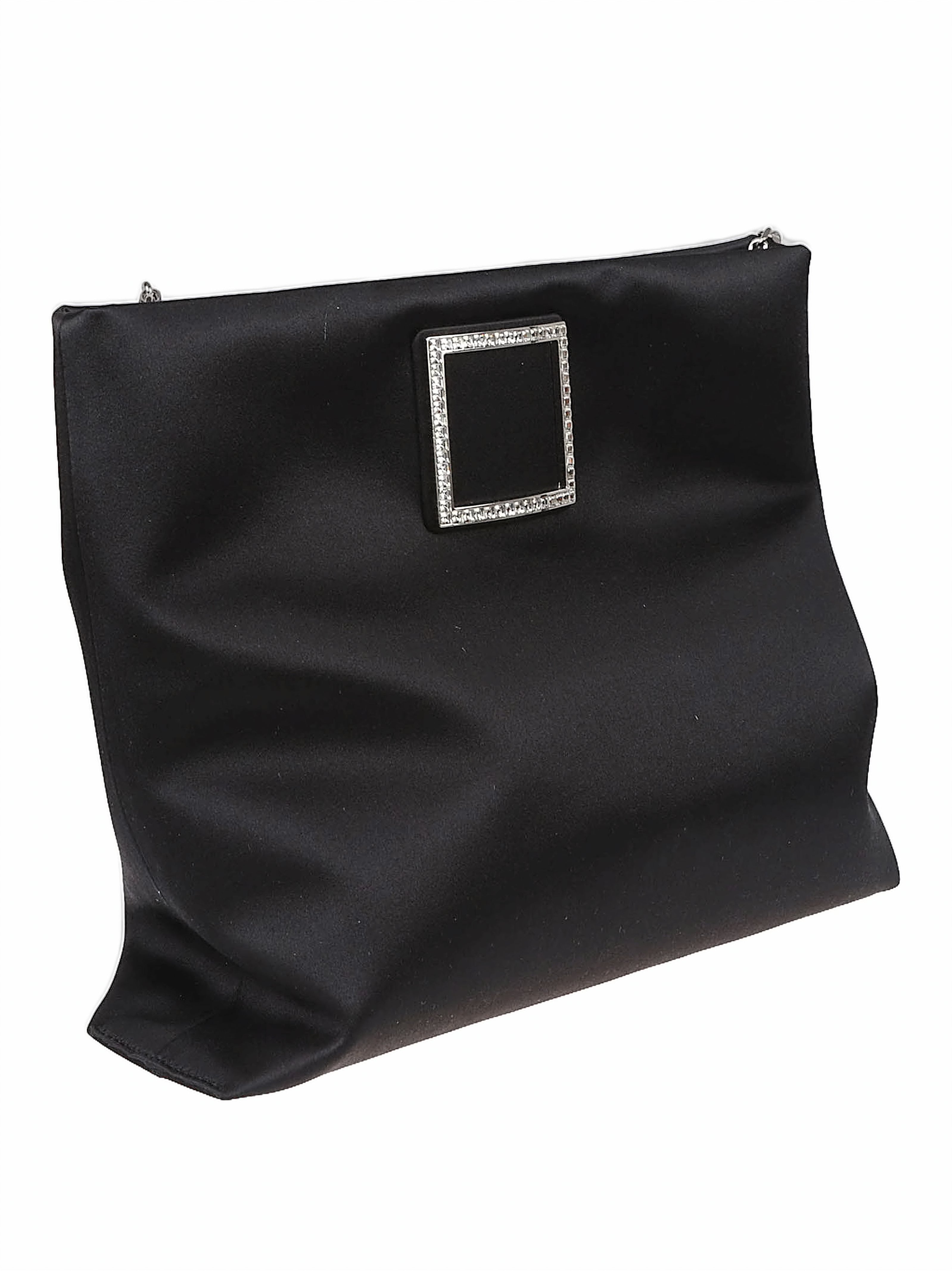 Rectangular Black Clutch Bag