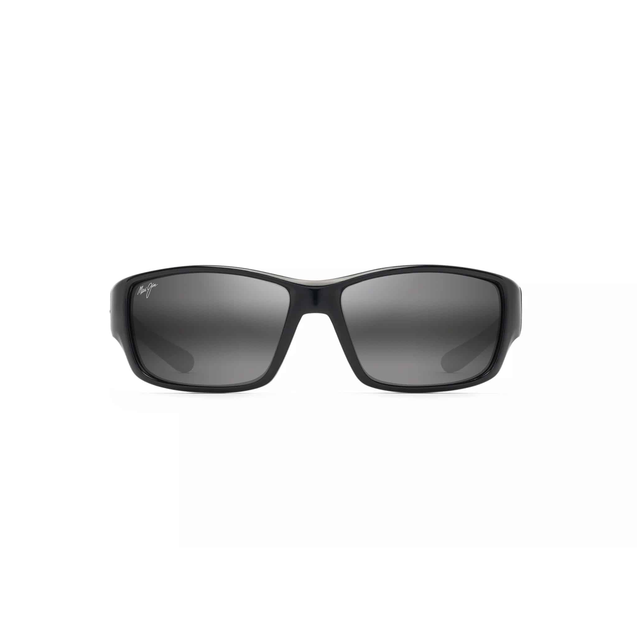 Local Kine Rectangular Black Sunglasses with Matte Finish