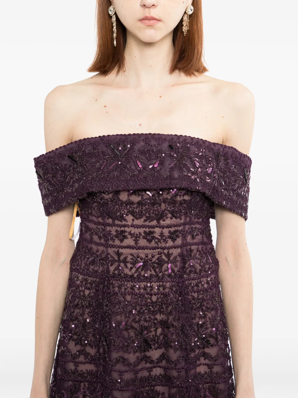 Beaded Tulle Dress