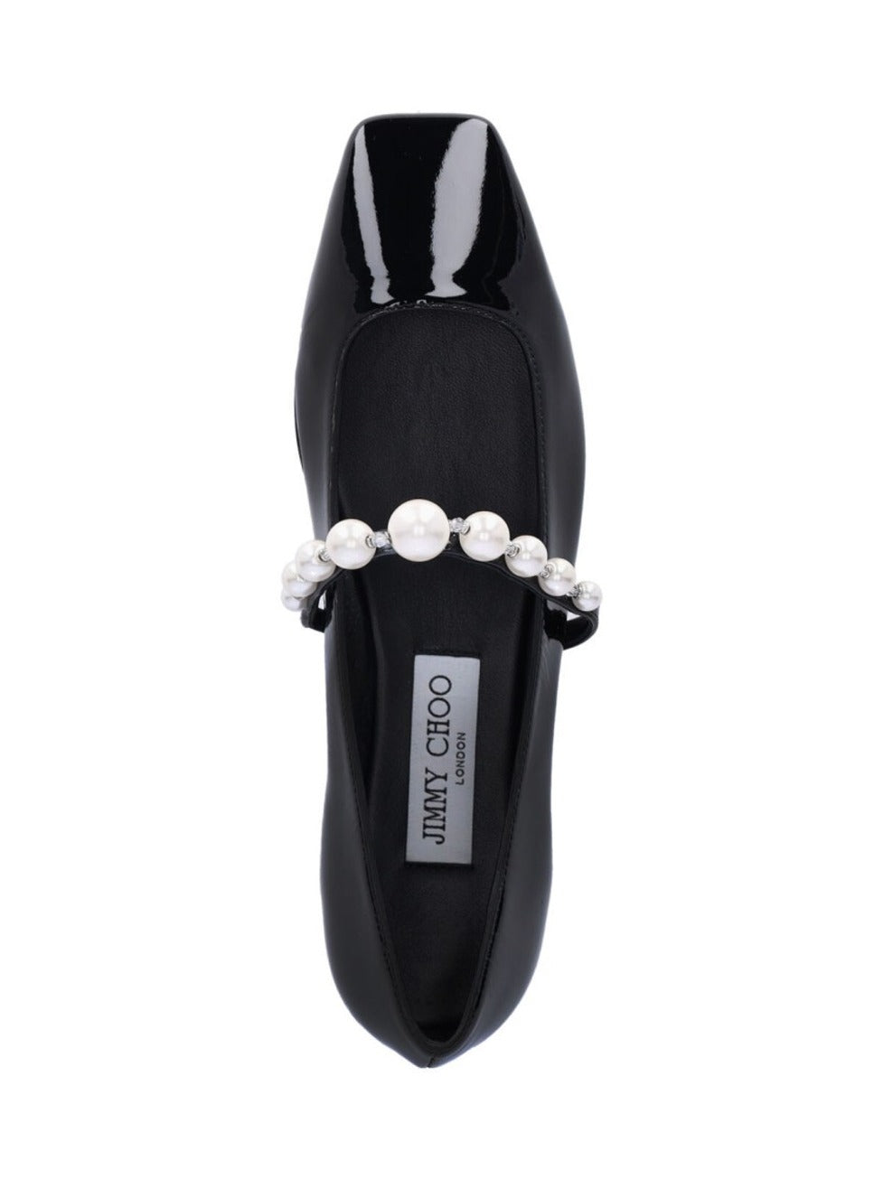 "Ade" Square-Toe Ballerinas – Black