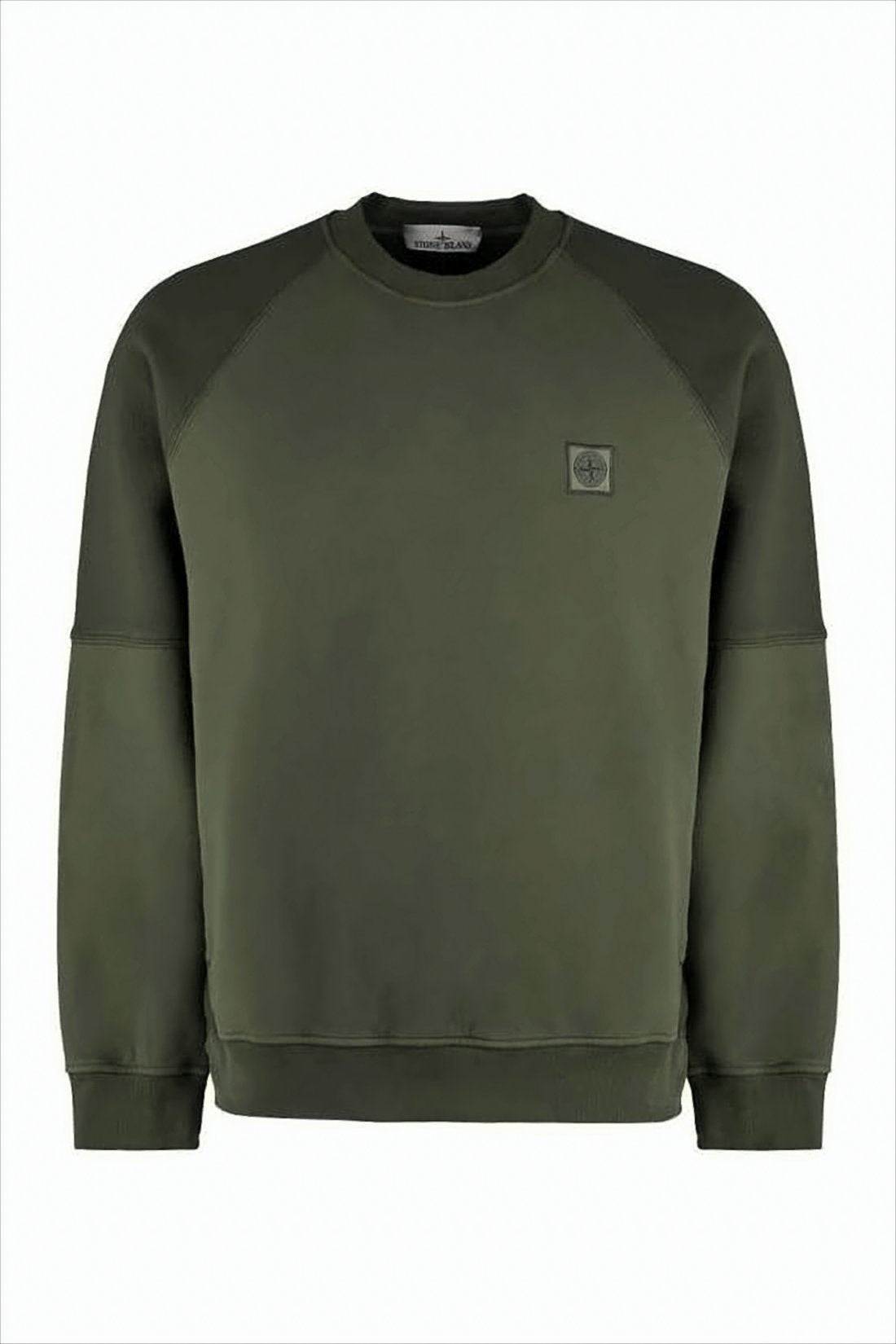 Olive Green Crew Neck Long Sleeve Sweatshirt