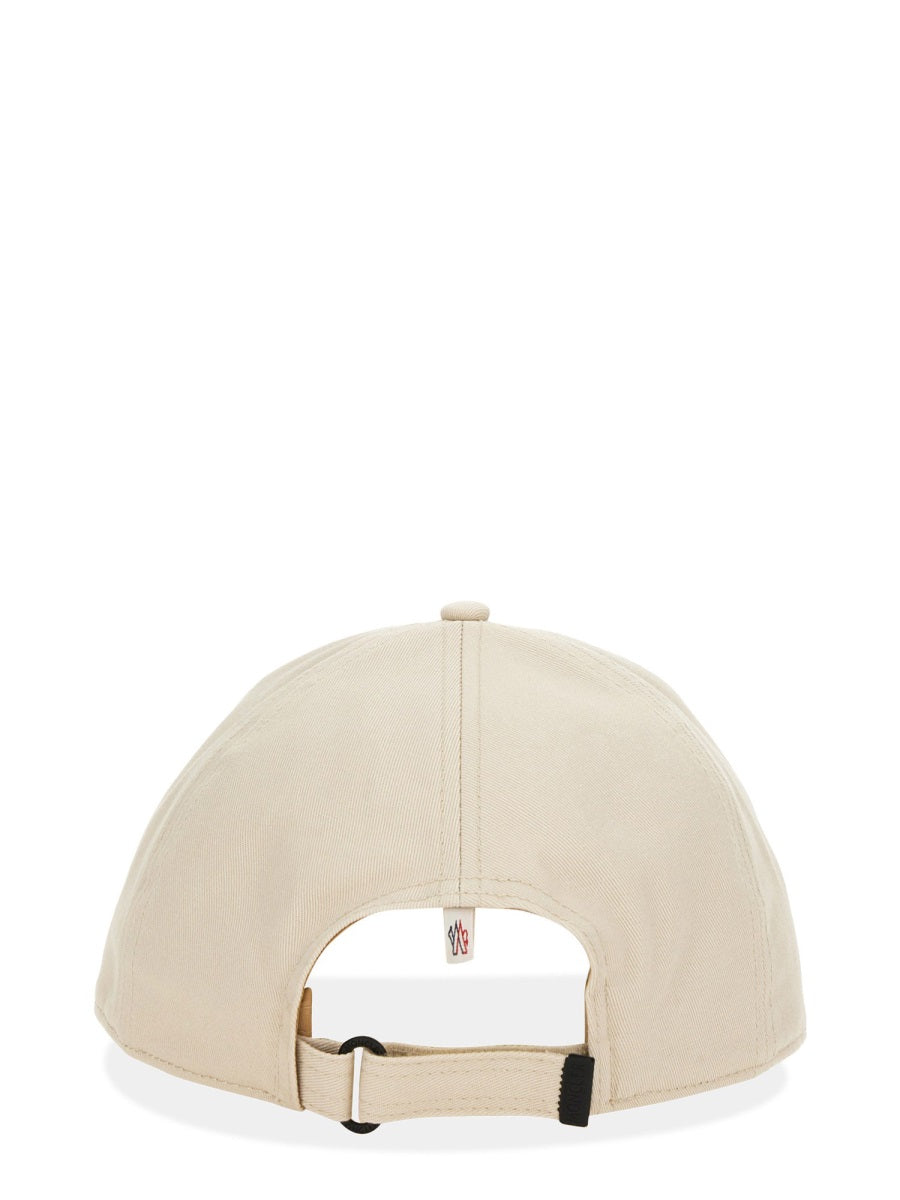 Curved-Brim Baseball Hat In Soft Beige