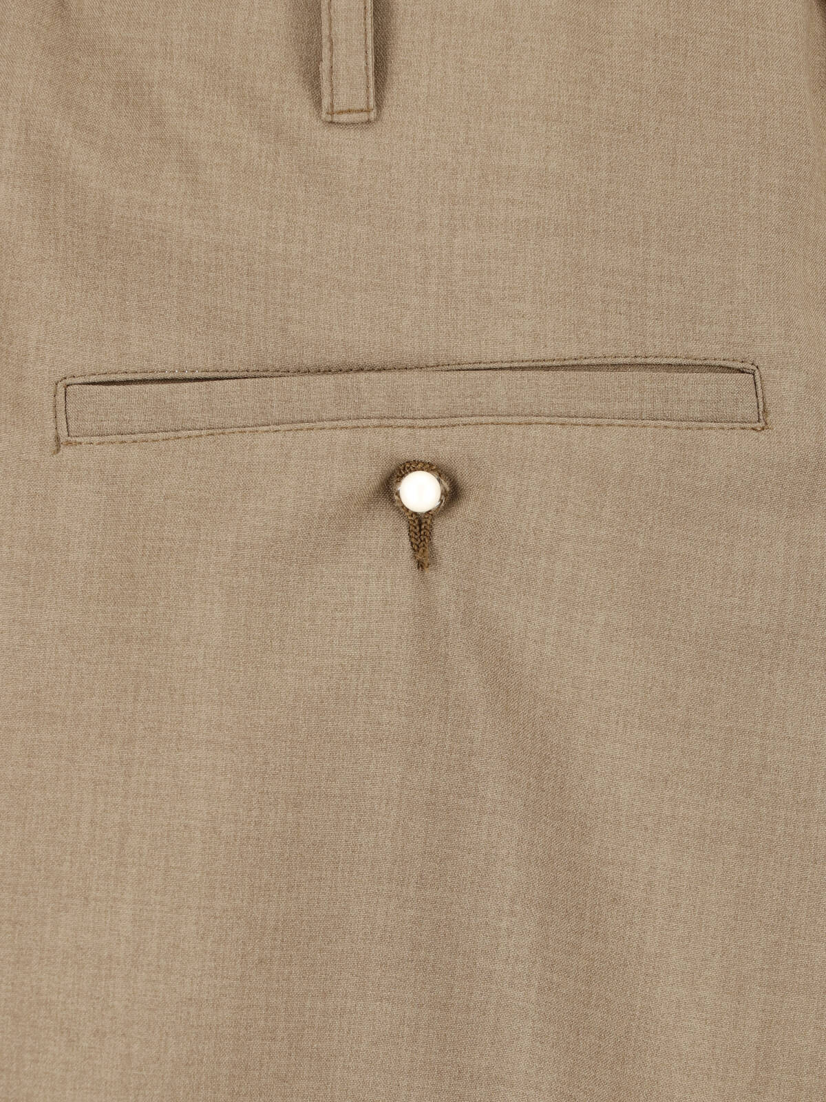 Brown People’s Relaxed Fit Pleated Trousers