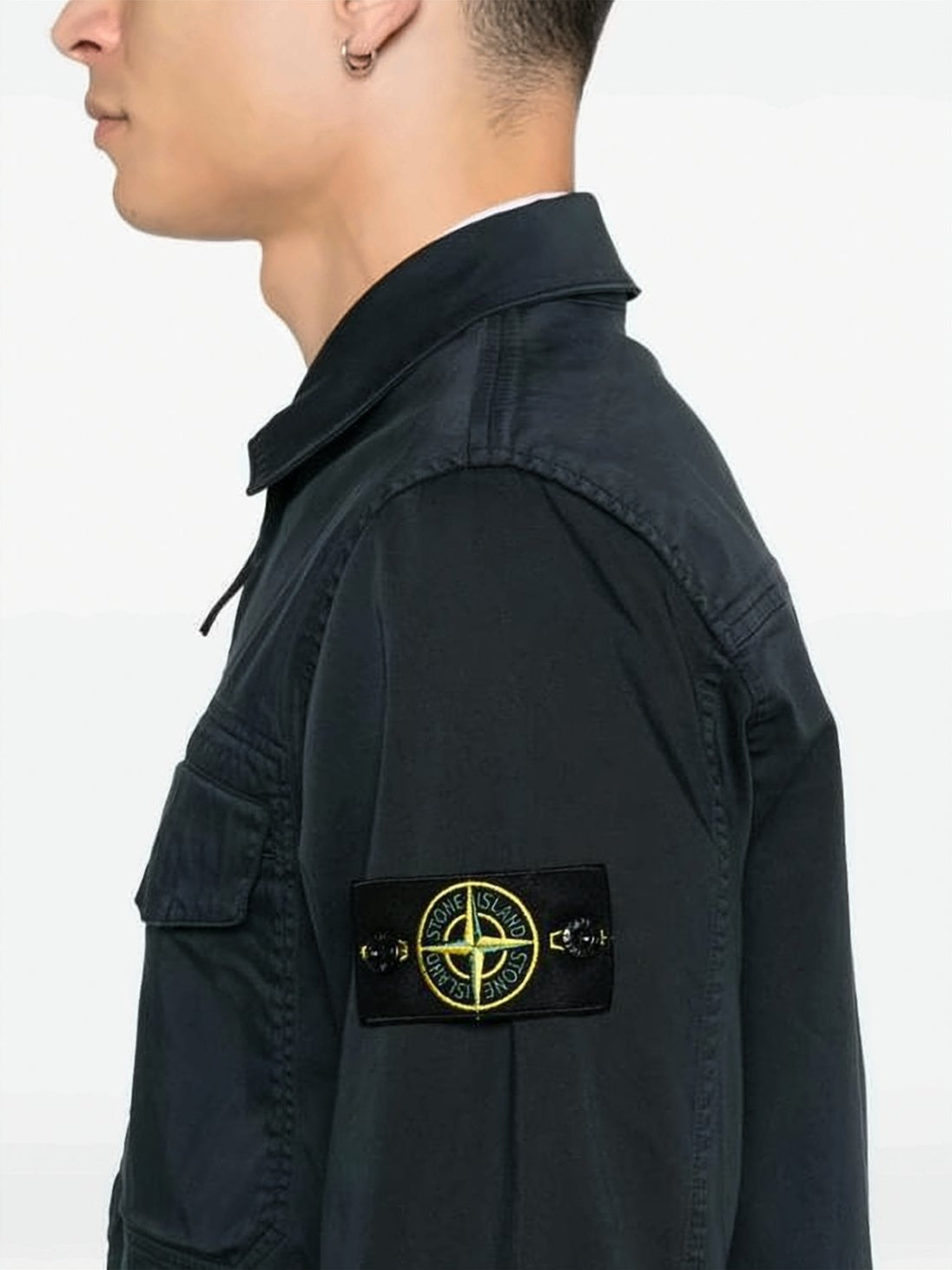 Black Jacket with Front Zipper Closure