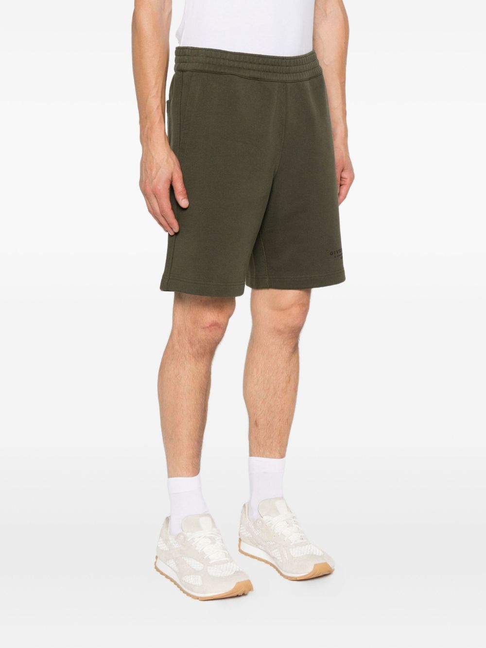Khaki Cotton Shorts