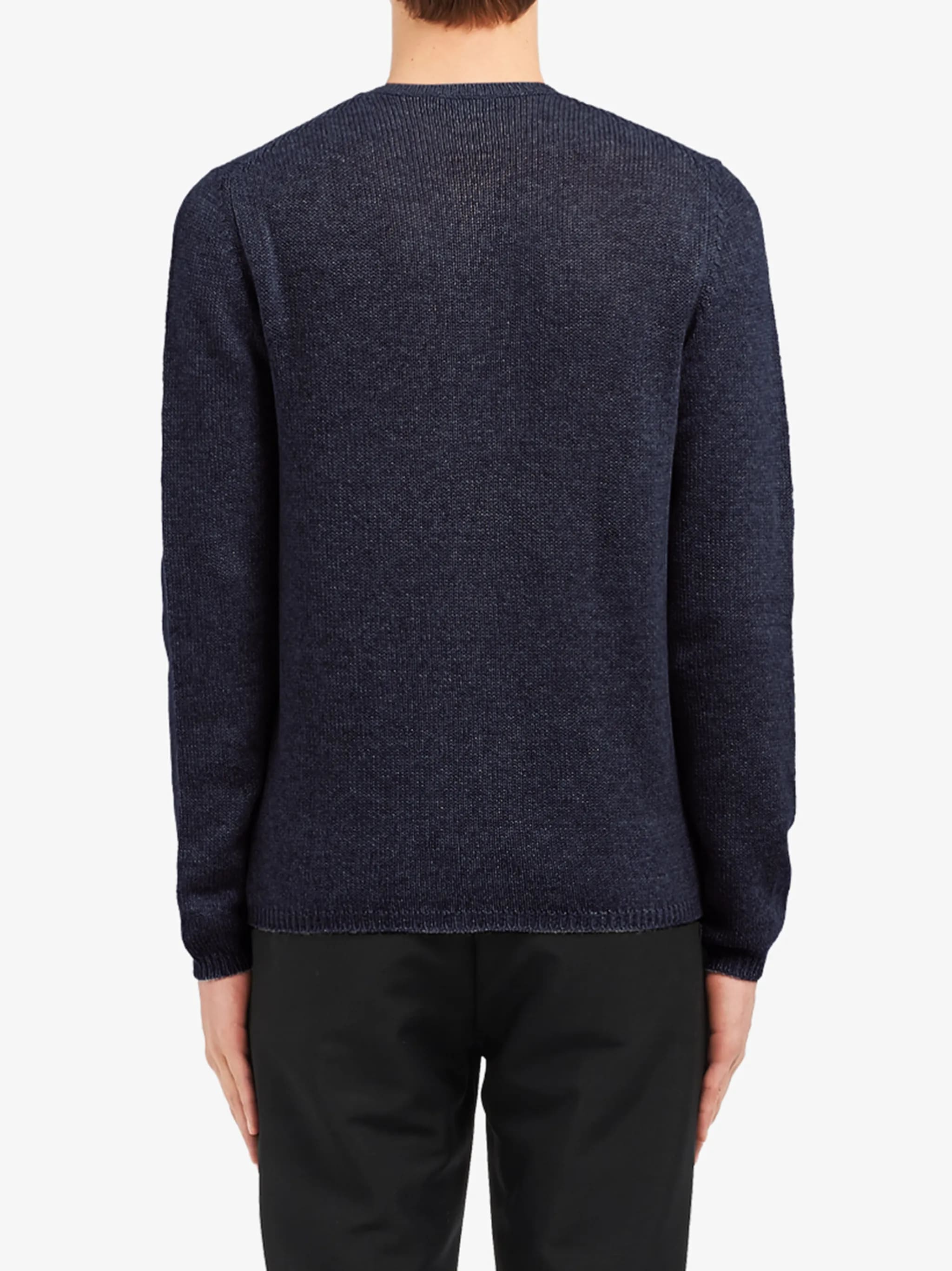 Navy Crew Neck Cashmere Sweater