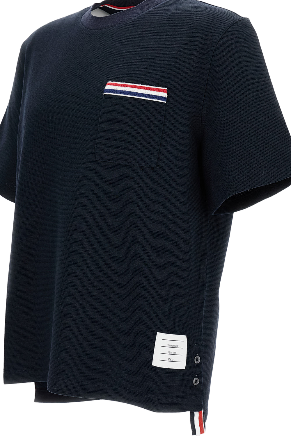 Crew Neck T-Shirt with Embroidered Pocket