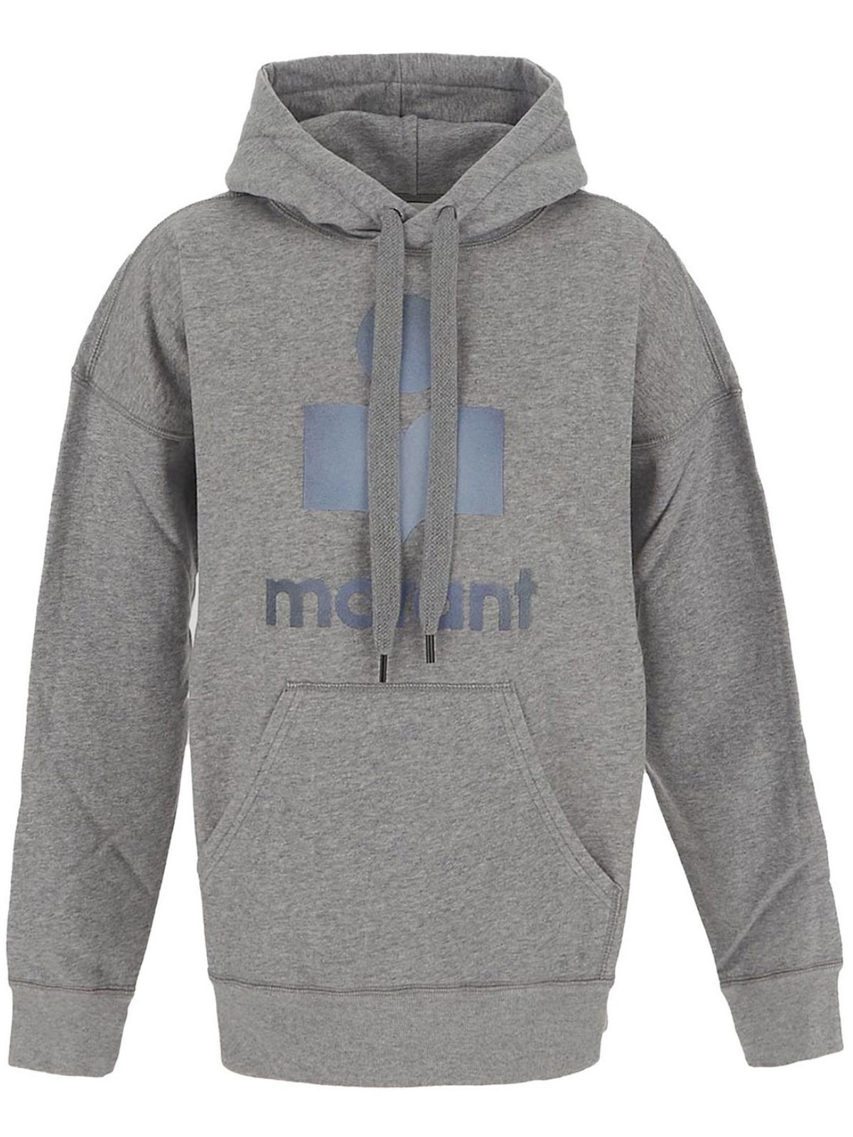 Relaxed Fit Grey Hoodie with Kangaroo Pocket