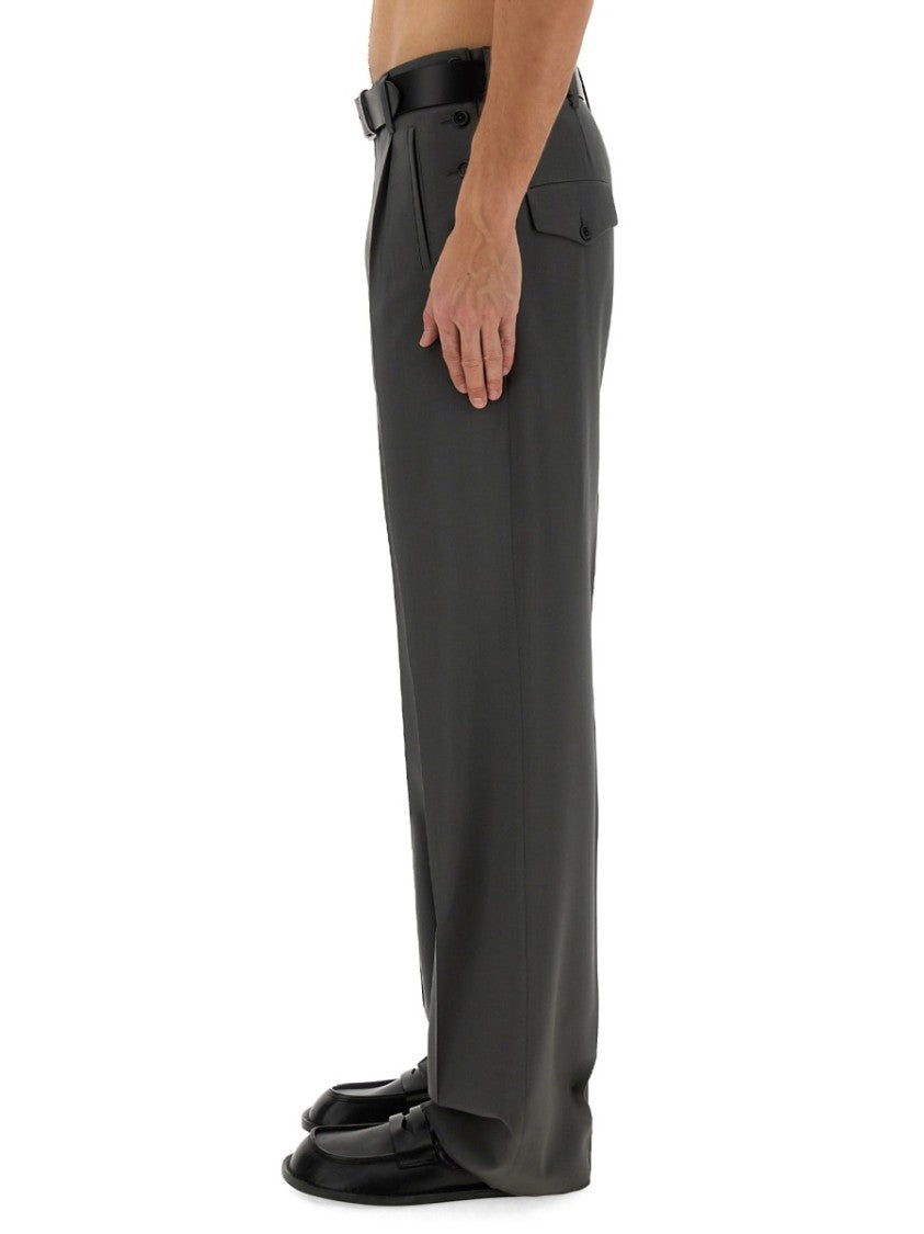 Tailored Grey Wool Pants