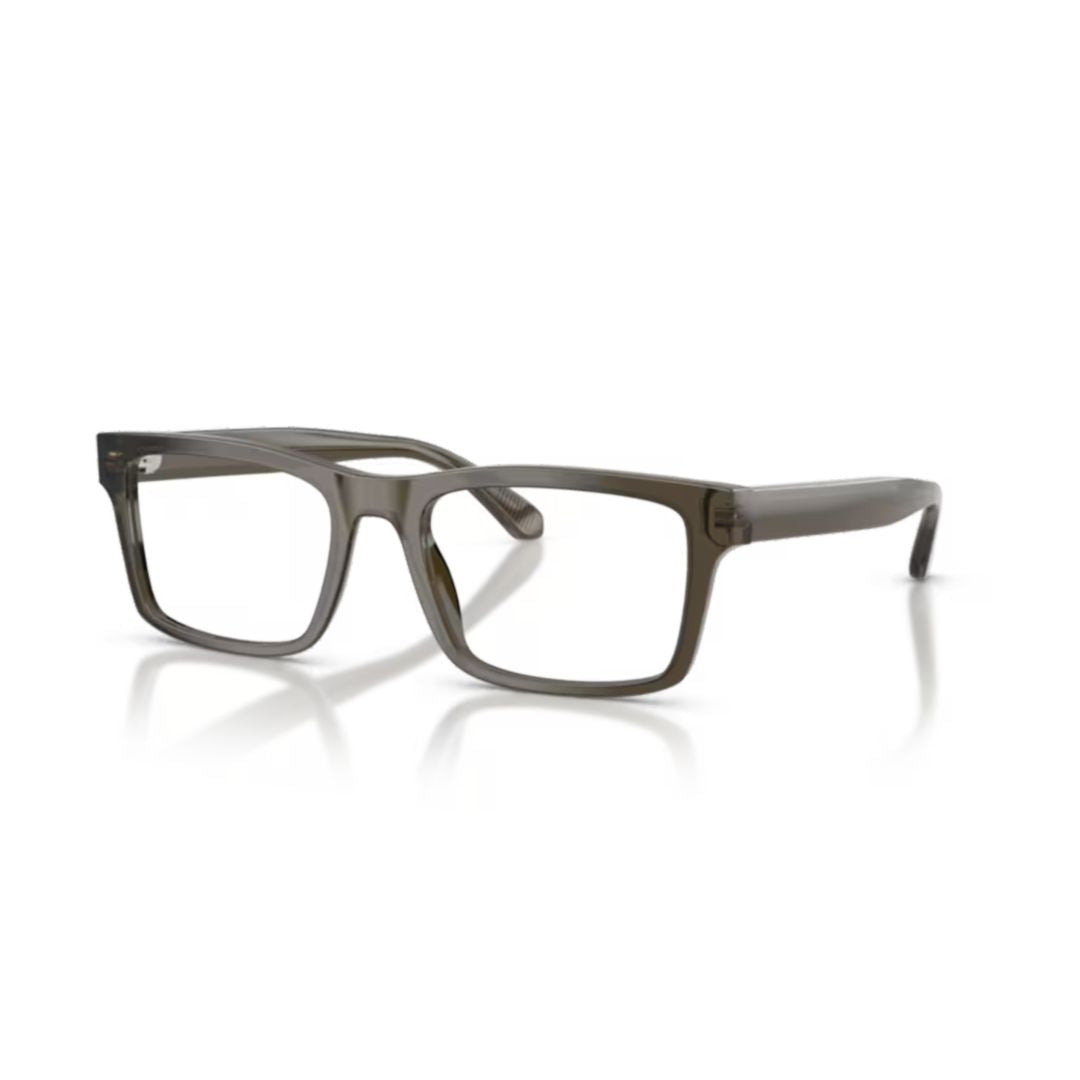 0ea3254 Rectangular Eyeglasses in Translucent Smoky Grey Acetate