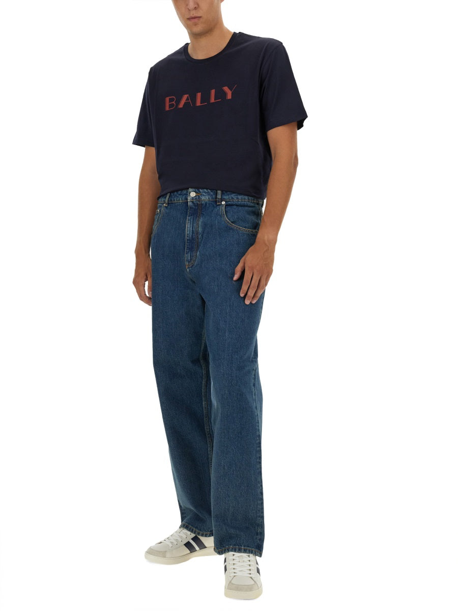 Relaxed-Fit Black T-Shirt with Logo Detail