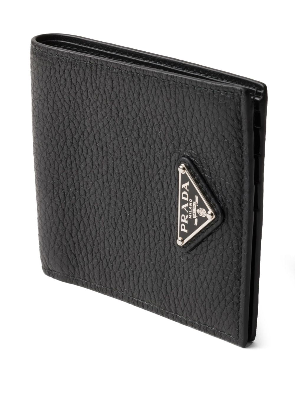 Textured Leather Bifold Wallet