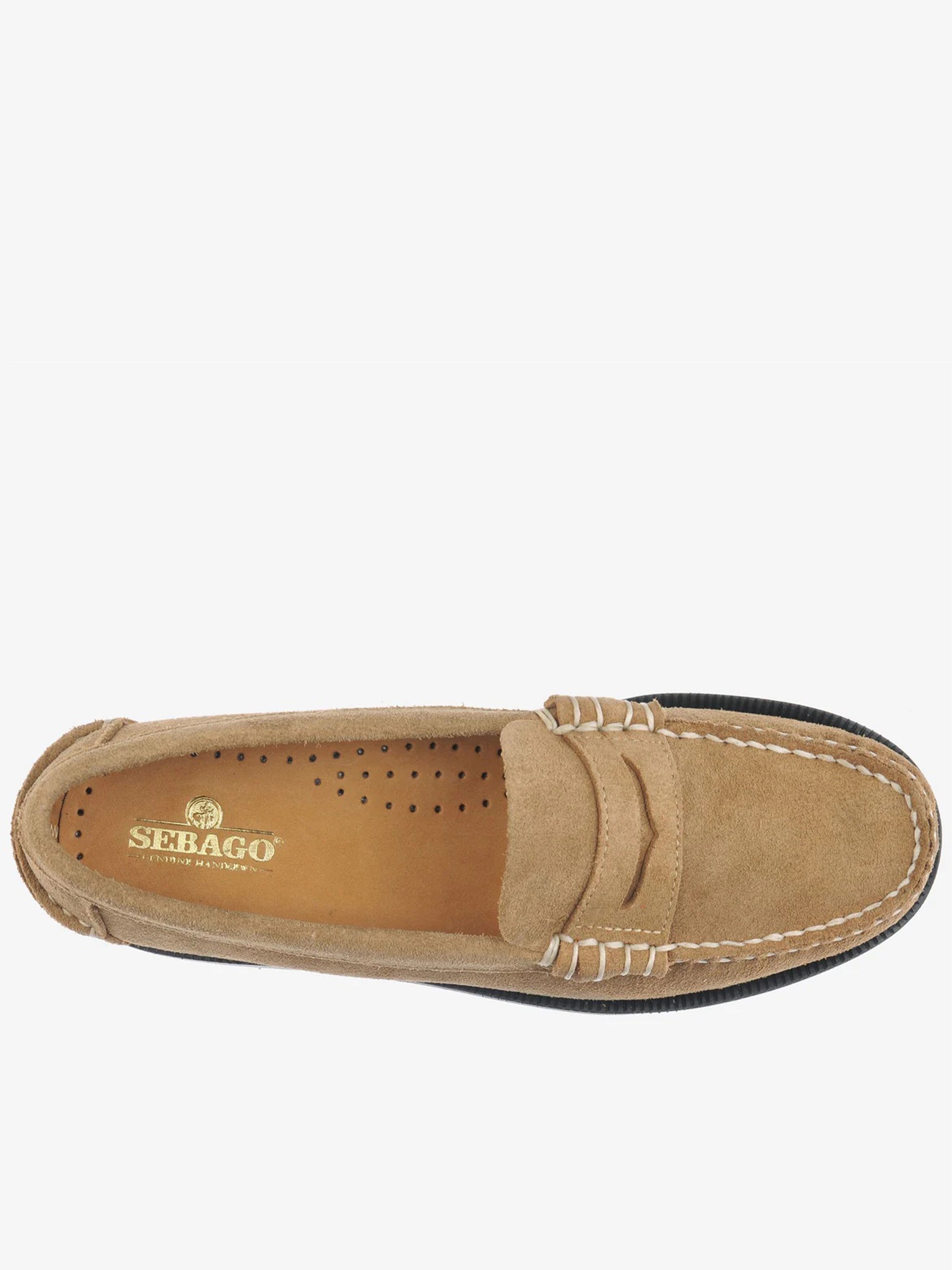 Brown Classic Dan Flesh Out Suede Loafers