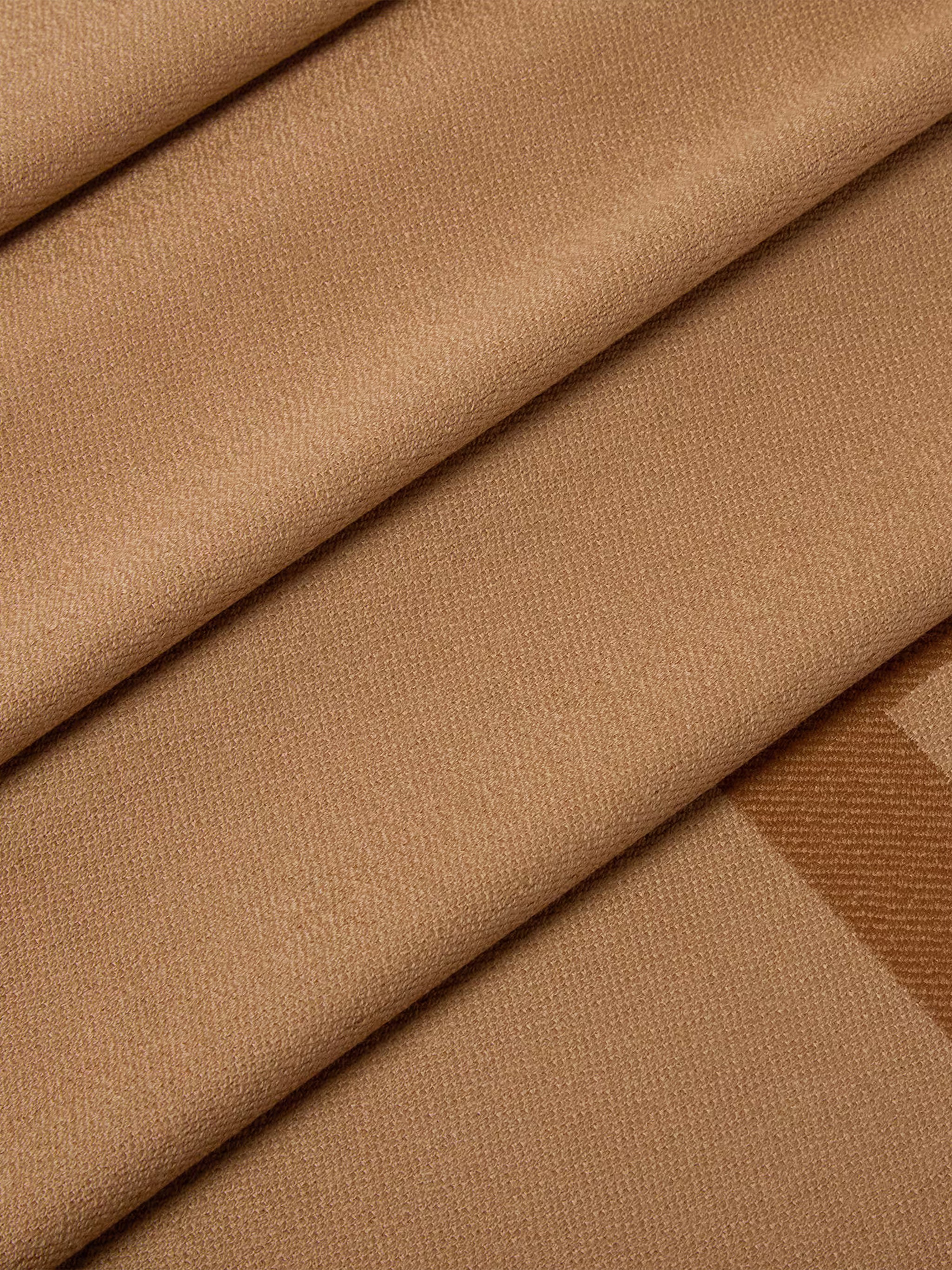 FF Long Rectangular Warm Camel Scarf