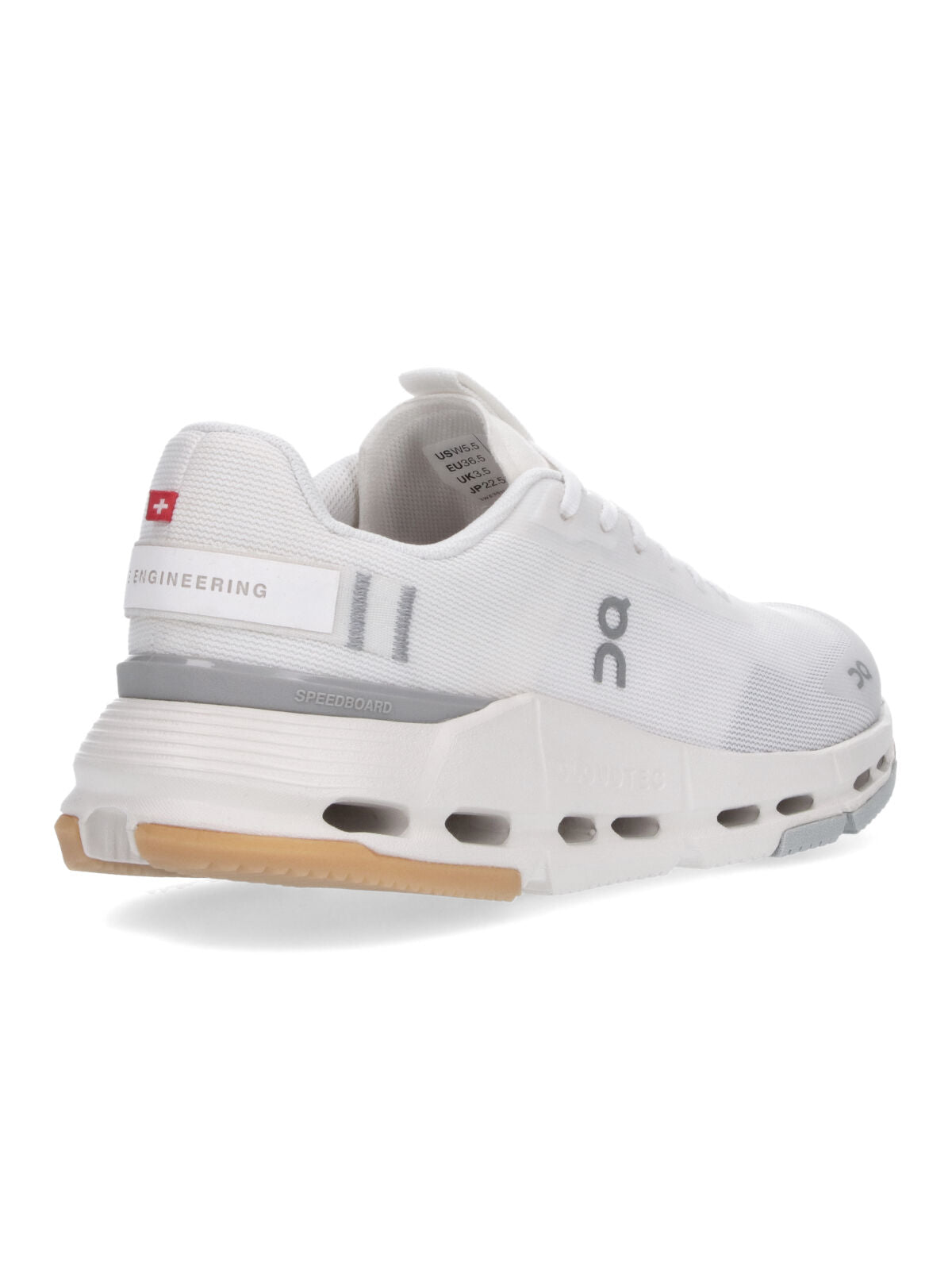 White Flexible Design Gum Sole Sneakers
