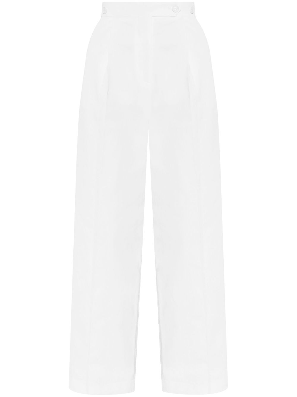 White Pleated Pants