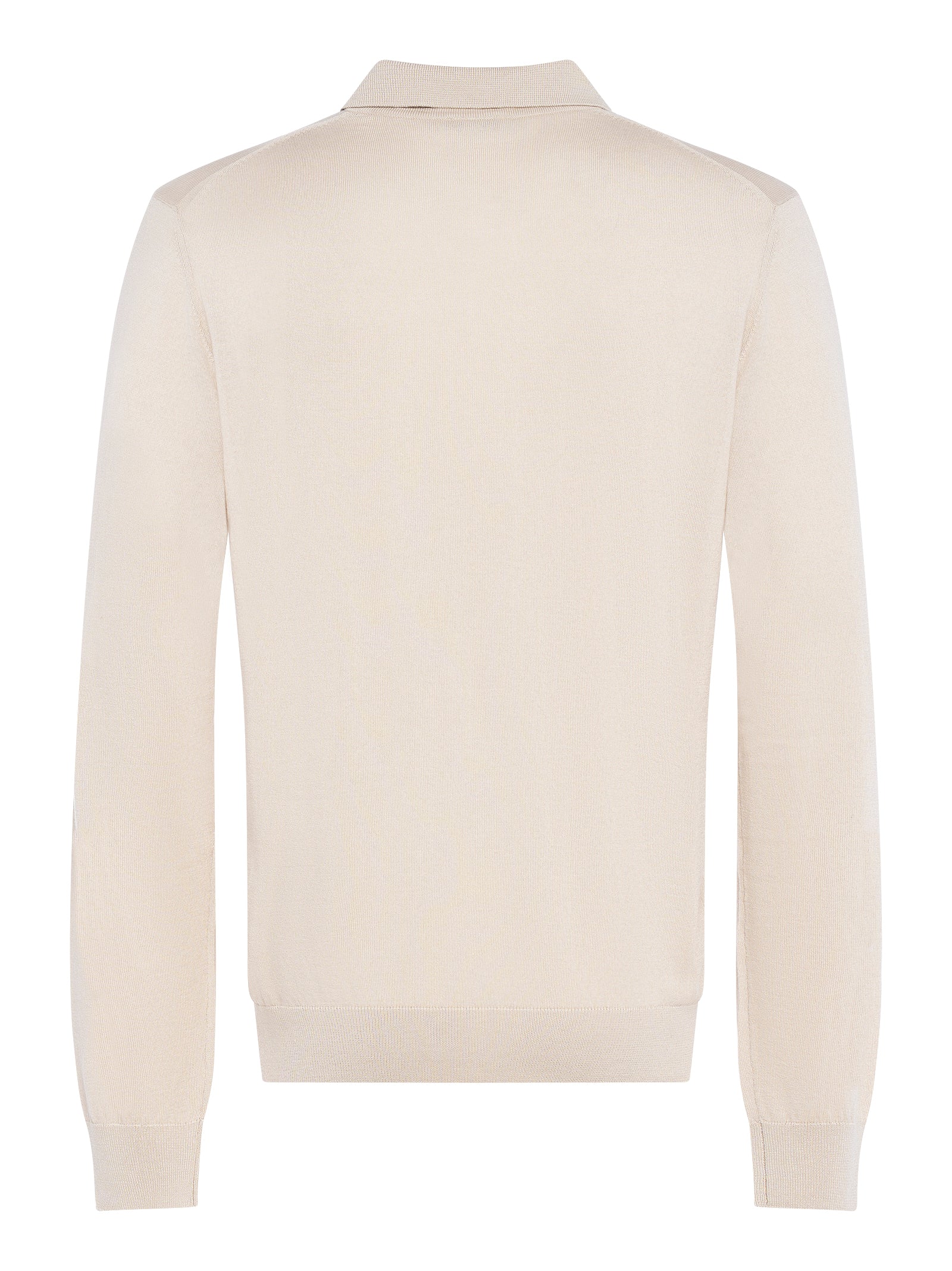 Sweter polo z miękkiej wełny z zapięciem na trzy guziki