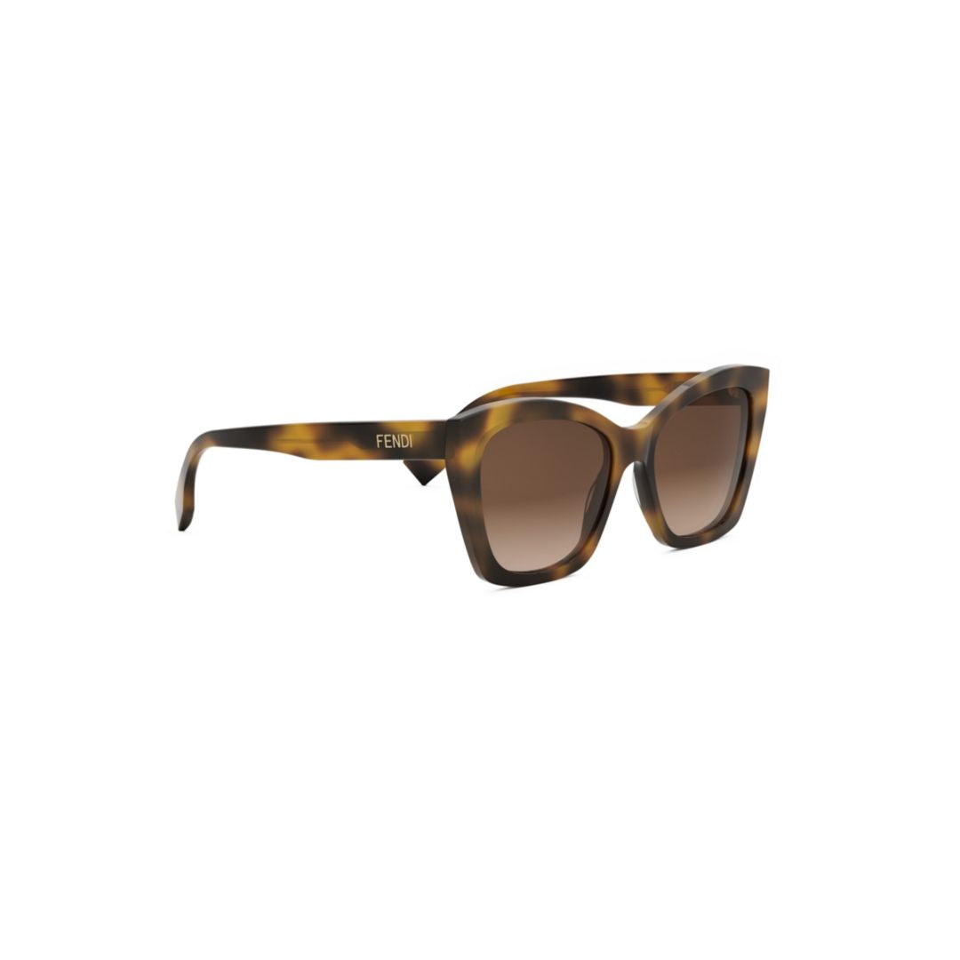 Fe40151i Oversized Square Frame Tortoiseshell Sunglasses
