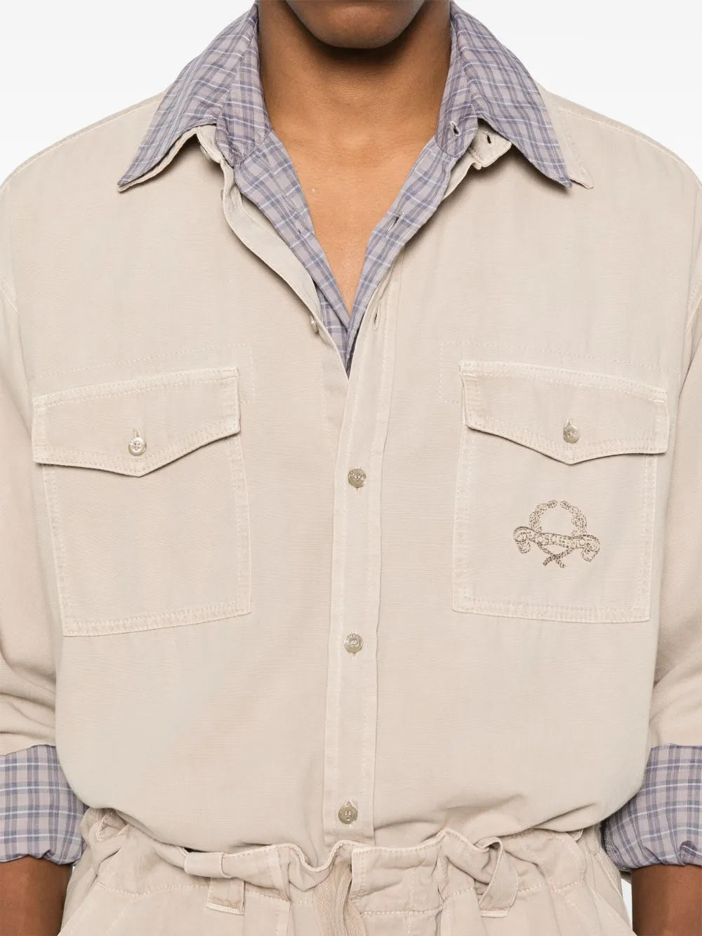 Tailored White Shirt With Structured Collar And Buttoned Cuffs