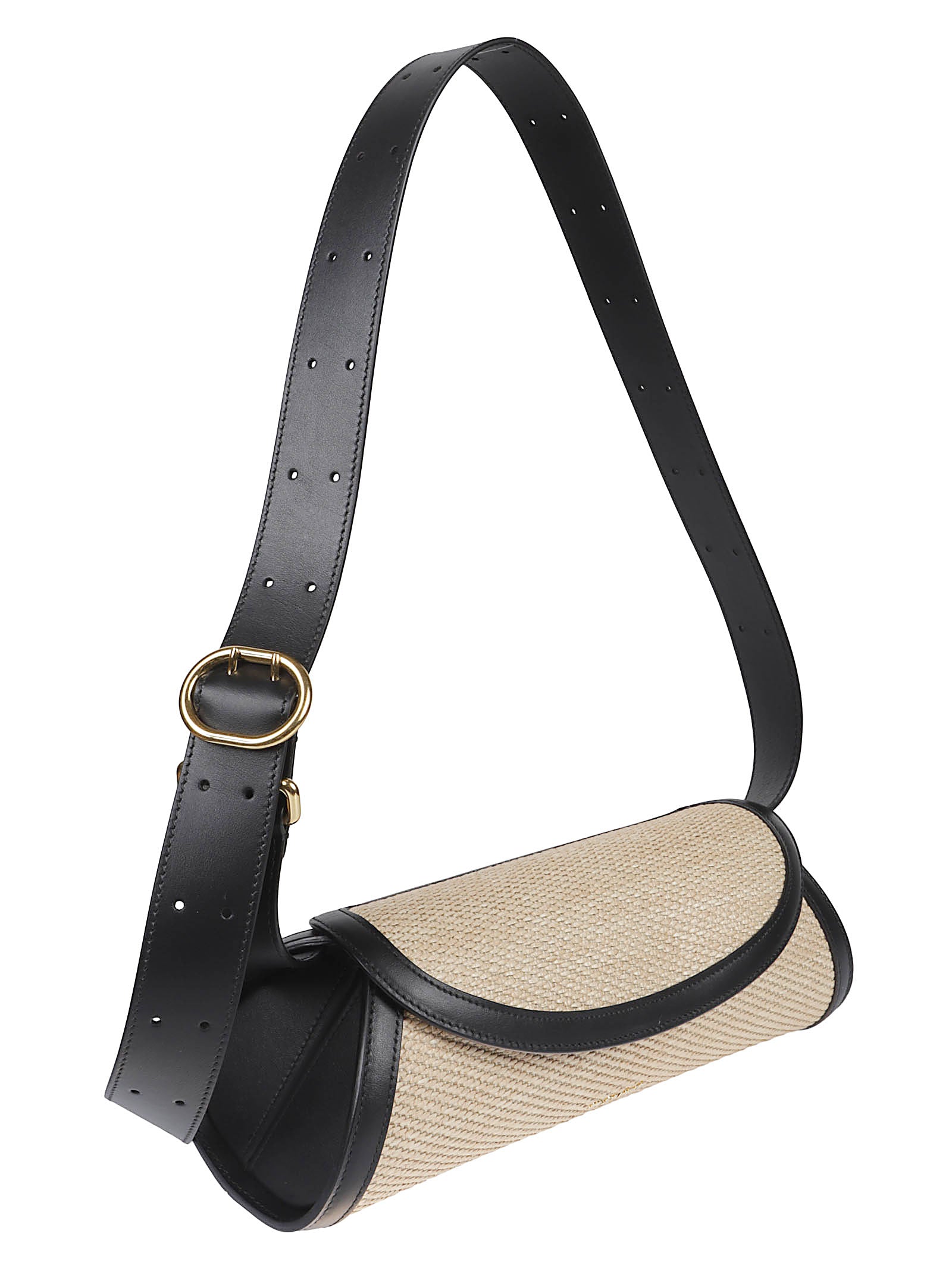 Textured Beige Shoulder Bag