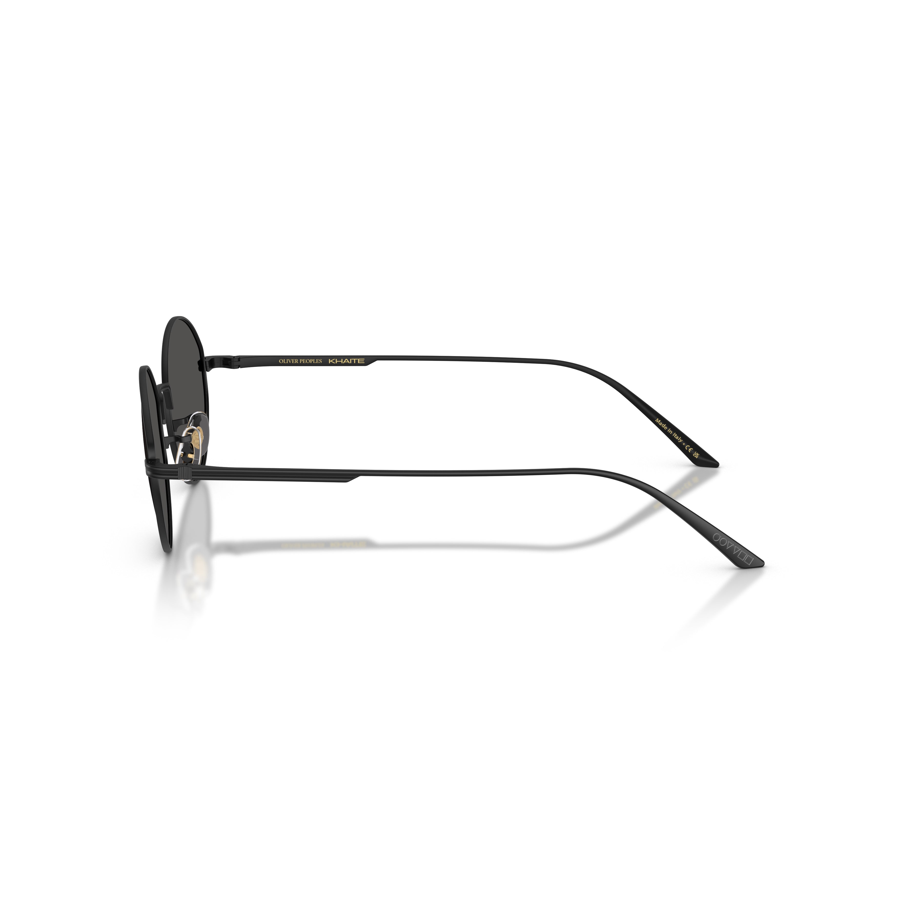 0ov1376s Round Lens Sunglasses with Minimalist Metal Frame