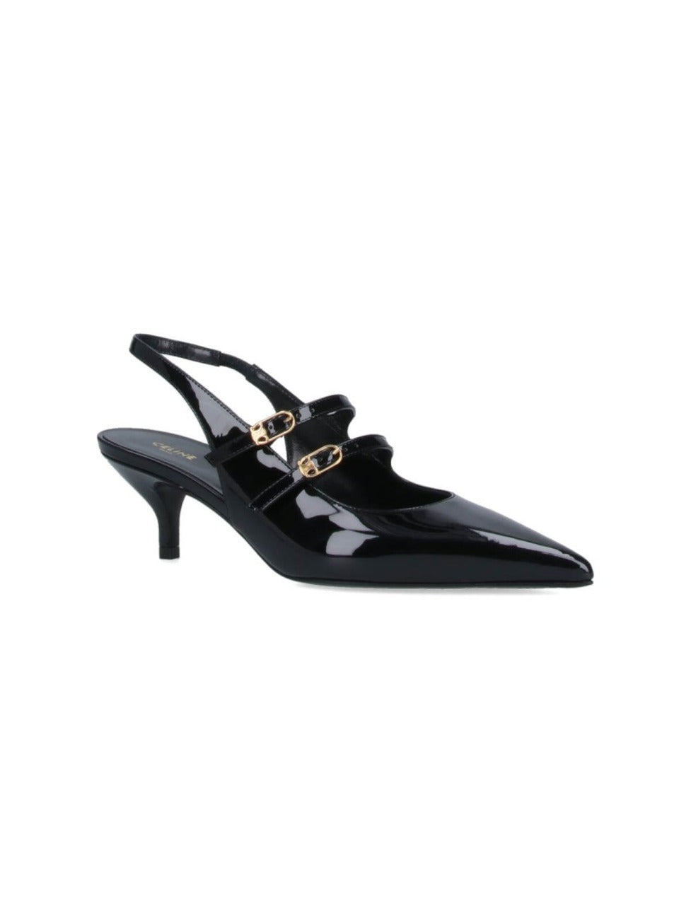 Pointed Toe Slingback Pumps With Dual Adjustable Straps