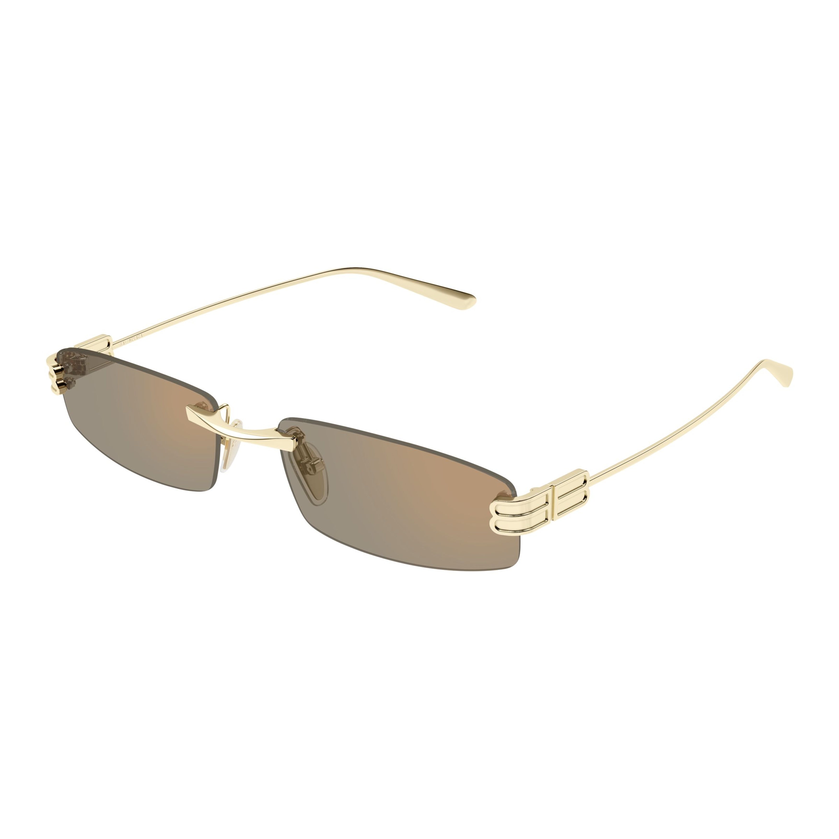 Bb0488S Rimless Rectangular Sunglasses