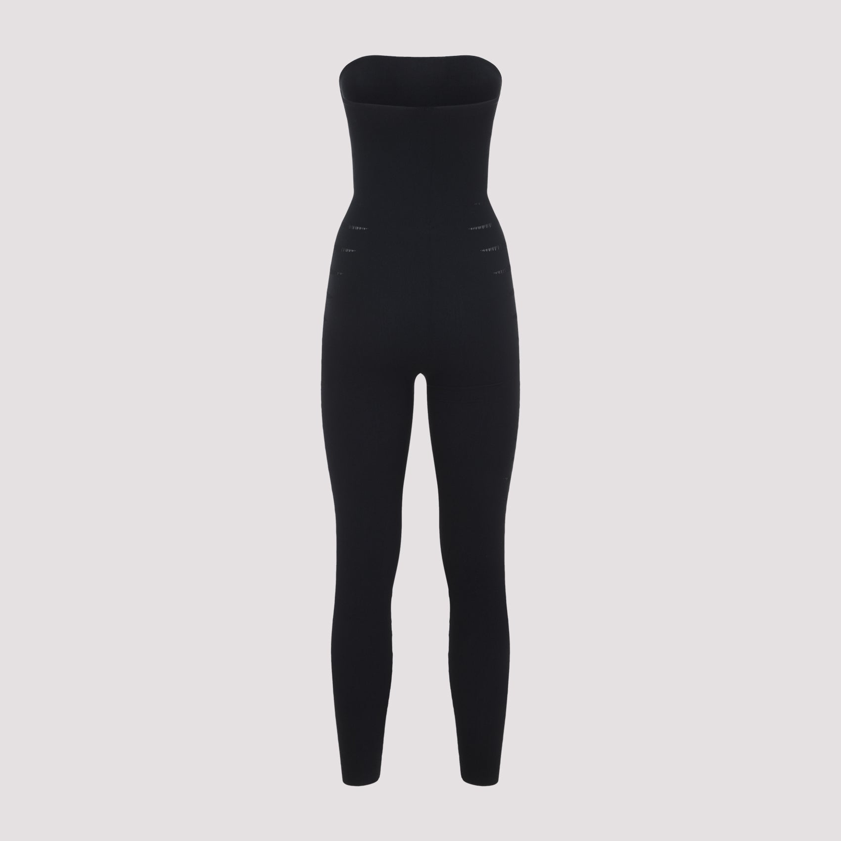 Strapless Fitted Jumpsuit With Textured Detailing