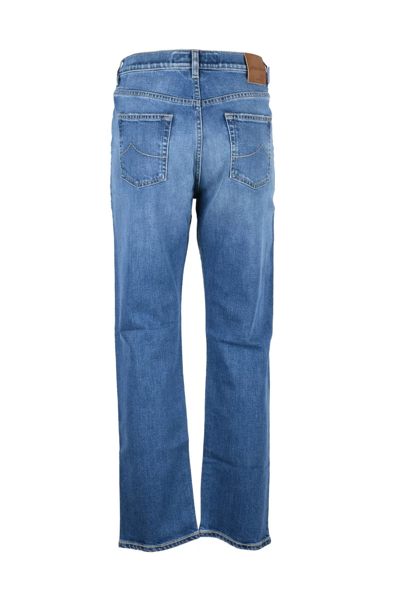 Mid-Rise Blue Denim Jeans