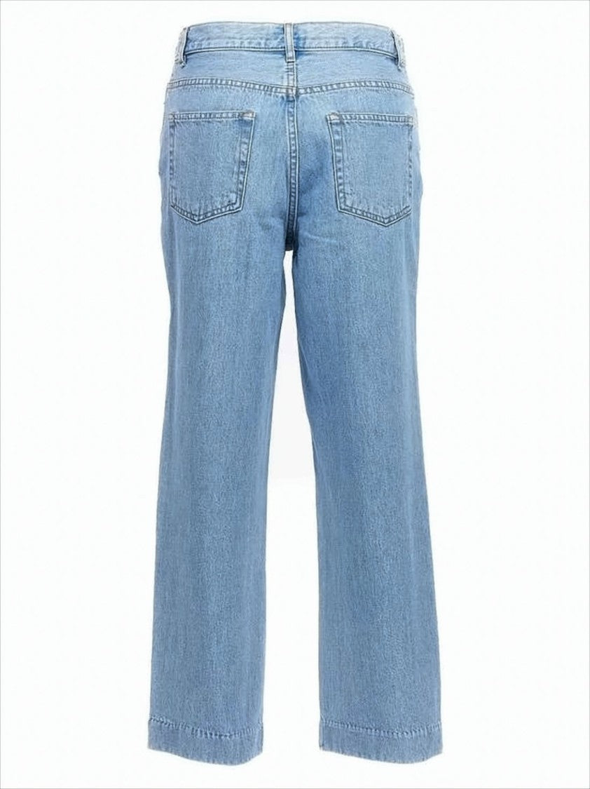 Classic Straight-Leg Denim Pants