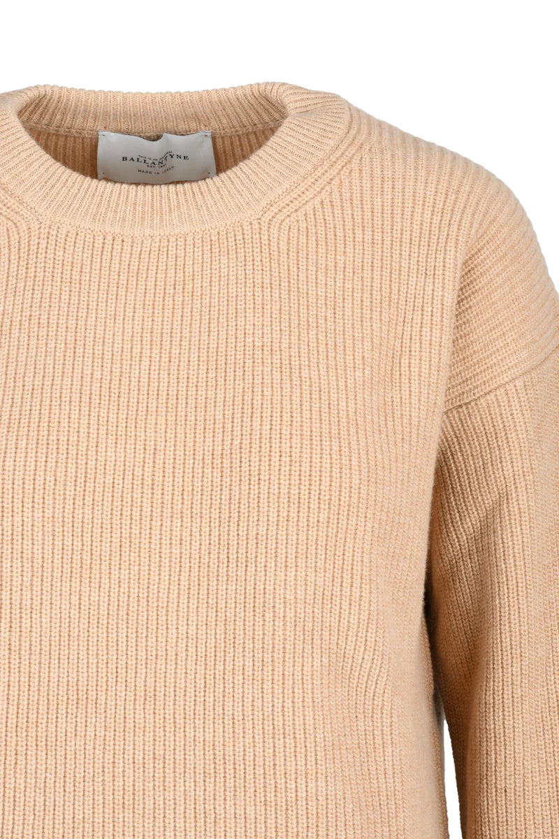 Ribbed Sweater - Beige