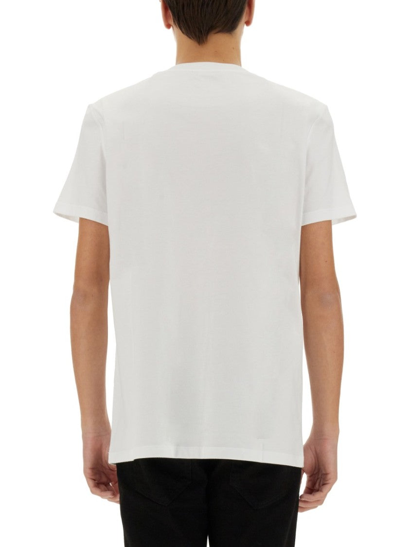 Crew-Neck T-Shirt With Logo Patch