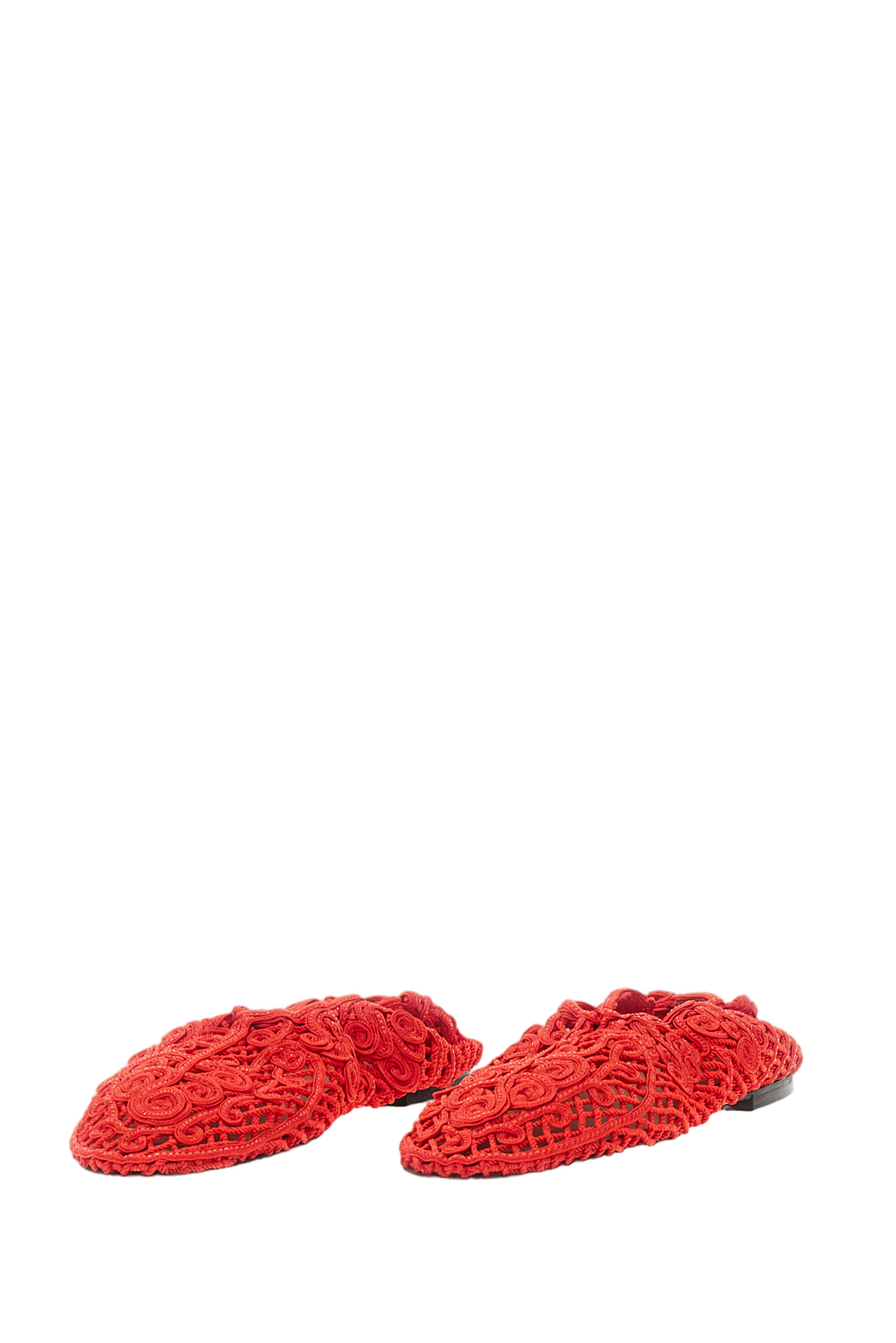 Red Iris Crochet Ballerina