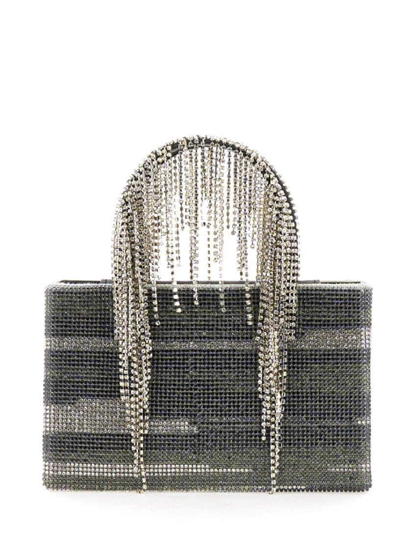 Structured Bag Embellished With Cascading Crystals