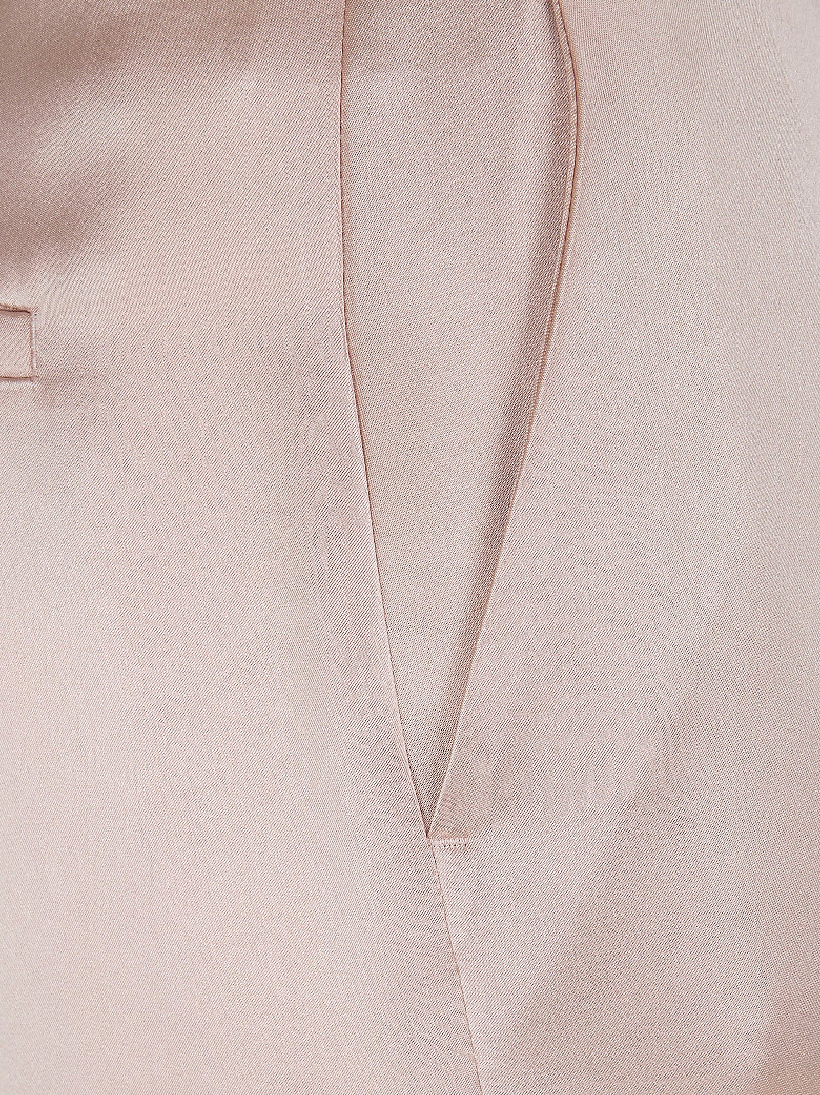 Straight-Leg Trousers with Satin-Like Finish