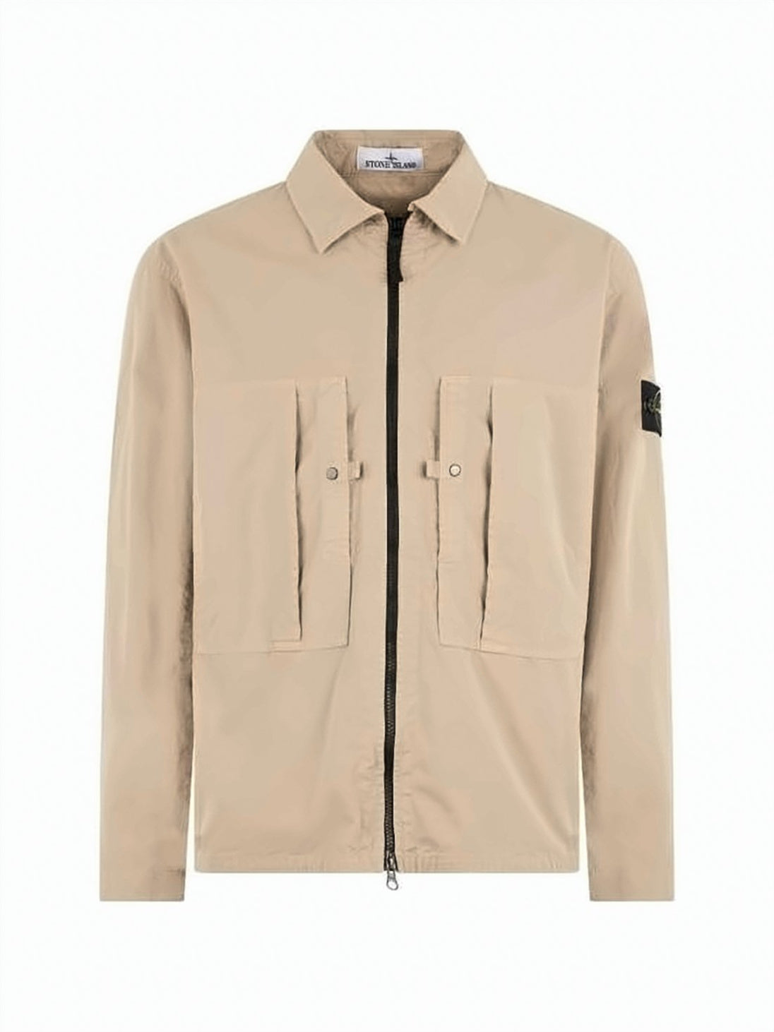Minimalist Front-Zipper Jacket with Flap Pockets