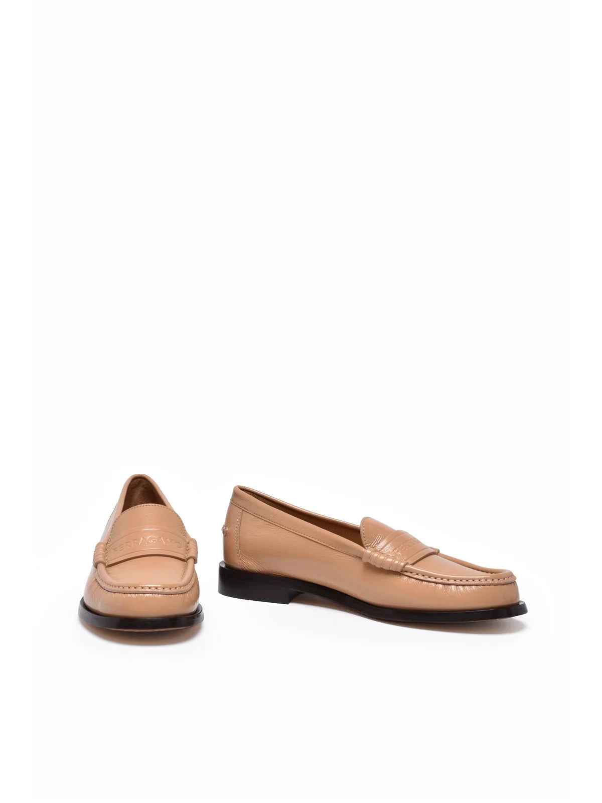 Irina Leather Loafer - Beige