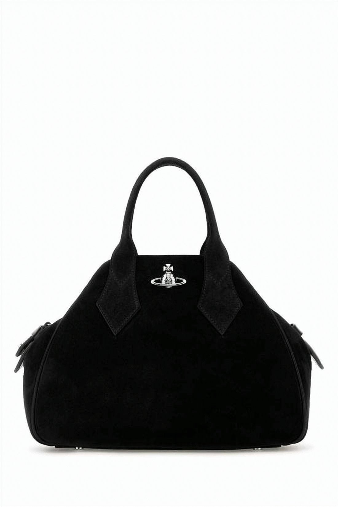 Structured Black Calf Leather Tote Bag