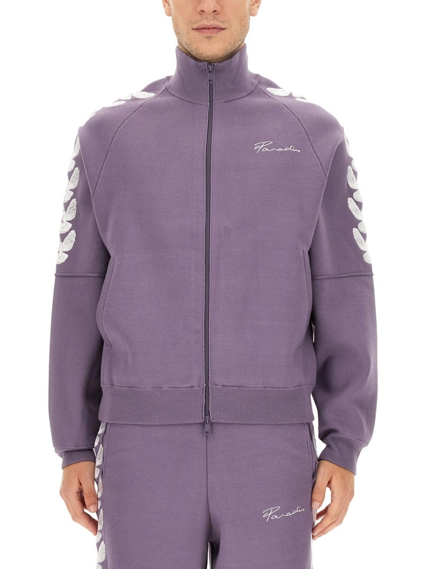 High Collar Full-Zip Sweatshirt